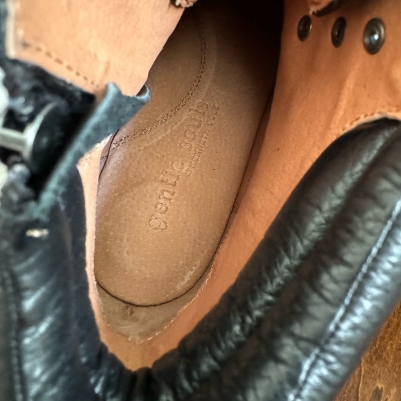 Gentle Souls Brooklyn 2.1 Black Leather Combat Boots - Picture 13 of 15